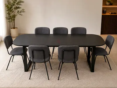 Dining table with 7 chairs