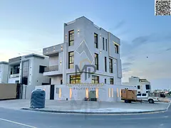 Luxury villa for sale in Al-Haliu, spacious area, elegant modern design, registration fees included