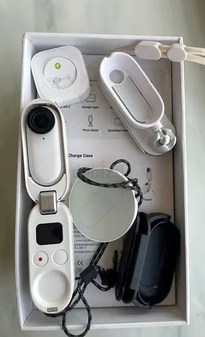 Insta360 GO 2 action camera with accessories (used once)