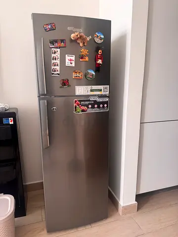 Silver single-door refrigerator in good working condition