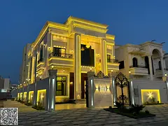 Miniature classic corner palace, registration fees included, in Al Helio 2, Ajman. Freehold ownershi