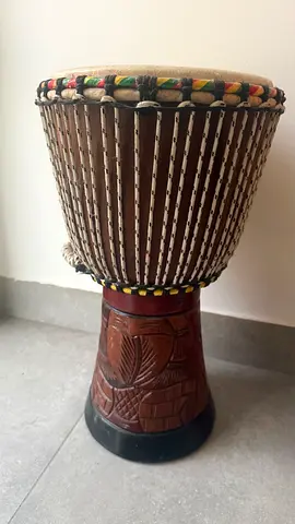 Traditional Hand Carved Djembe Drum