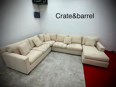 Perfect con Cratebarrel Ushape sofa