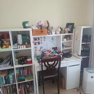Desks and shelves