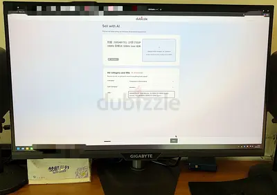 GIGABYTE 27  UHD Monitor -4k 160Hz/ 1k 320Hz double moudle, 1ms, HDR400, HDMI2.1 G-SYNC typc-c