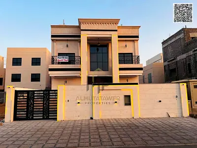 Luxury villa for sale in Al Helio 2, Ajman – an ideal opportunity for upscale living or a secure investment, in a quiet location close to all essentia