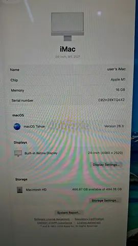 Apple iMac 24” M1 (2021)