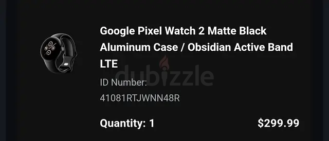 Google Pixel Watch 2 Matte Black (Aluminum) — Obsidian Active Band, LTE