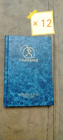Challenge Indexed A-Z A6 Notebook (Blue) - 12 pcs
