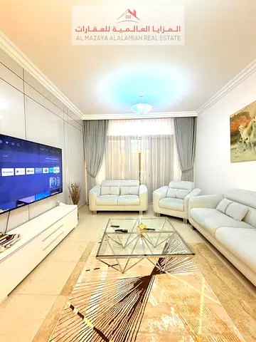 For rent monthly - fully furnished Two-bedroom apartment and living room with hotel furniture - Sha