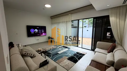 Furnished 2BR | Private Garden | Maid room & Parking Free