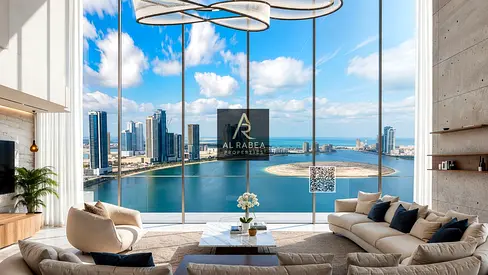 FULLY FURNISHED FREEHOLD APARTMENT IN A PRIME WATERFRONT LOCATION IN SHARJAH, JUST 20 MINUTES FROM DUBAI AND DXB AIRPORT