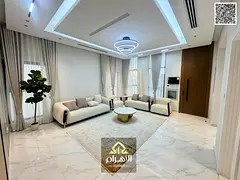 Villa for sale next to the mosque and near Sheikh Mohammed Bin Zayed Road, excellent finishing at an