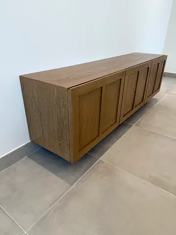 Oak-finish TV Cabinet / Entertainment Unit