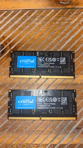 Crucial 32GB (2x16GB) DDR5 5600MHz Laptop RAM SODIMM