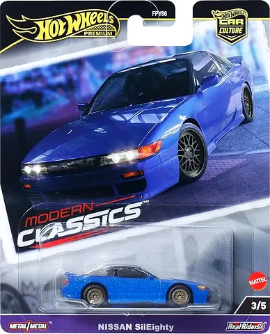 Hot Wheels Premium Modern Classics Nissan SilEighty - Blue (New)