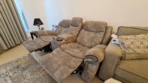 Set of 2 Recliner Lazy Chairs (Gray) - Now in from Home Centre with 1,709 AED