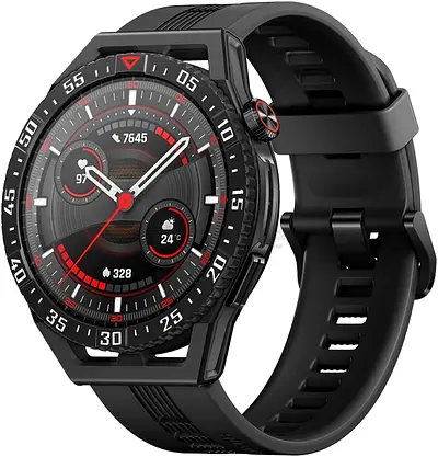 Used Black Smartwatch with Heart Rate  Activity Tracking