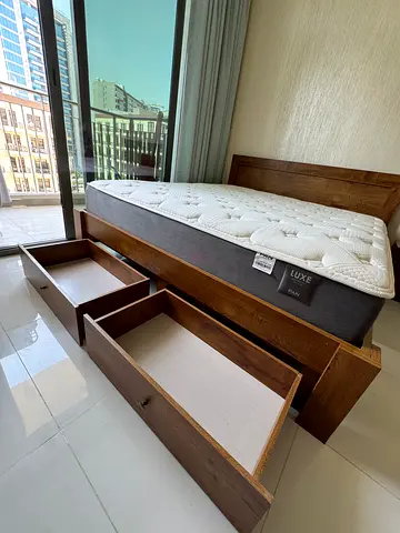 King Size Bed frame with nightstand
