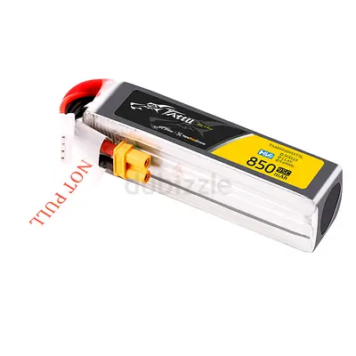 Tattu 850mAh 3S 95C 11.4V HV Lipo Battery Long Pack With XT30 Plug