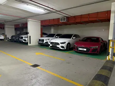 Premium coverd car parking space availabel for rent at Al Khabaisi Deira.