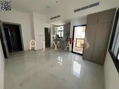 Studio apartment, first tenant, annual rent in Al Alia, Ajman. New building, free month, built-in w
