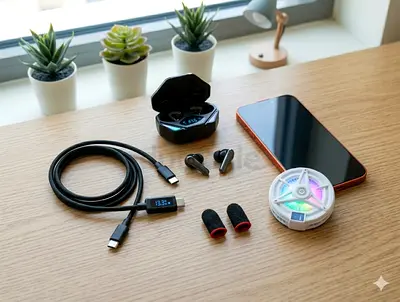 4-in-1 Mobile Gaming Setup - Brand New (Cooler+Headset