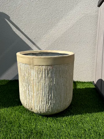 Outdoor Decorative Planter Pot - Large Concrete-Style