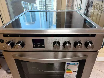 Stainless Steel Electric Induction Cooktop and Oven - Excellent Condition