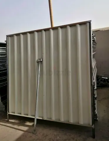 Wall fence , white wood , all steels , sandwich panal and scaffoldings