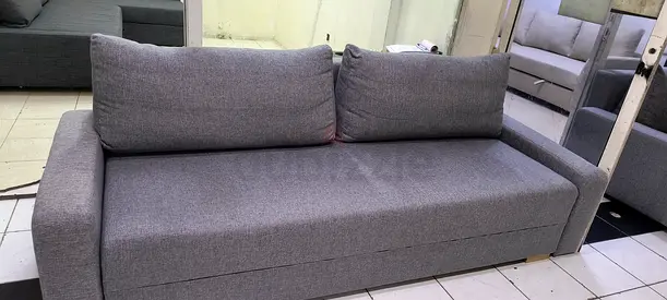 Grey 3-Seater Sofa Bed in Good Condition