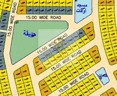Prime land for sale in Blida 1, freehold ownership for Arabs. Permit for ground floor and two storie