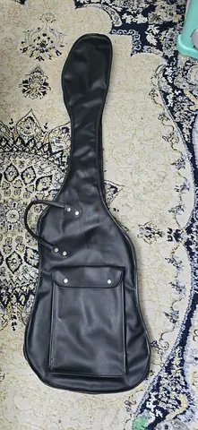Bass guitar leather case