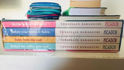 Set of 4 paperback novels by Toshikazu Kawaguchi (Before We Say Goodbye series) - brand new