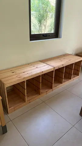 Ikea Trofast - Solid Pine Wooden Storage Bench / Low Shelving Unit