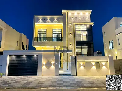 Villa for sale, price includes electricity, water, and air conditioning, on the main street, ready to move in, in one of Ajman's most prestigious area