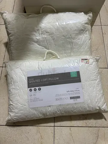 Pan Home Set of 2 Quilted Loft Pillows - Brand New, Sealed