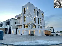 Luxury villa for sale in Al-Haliu, spacious area, elegant modern design, registration fees included