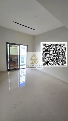 Two bedrooms and a living room, first occupancy in Al Nuaimiya 1, near Al Hikma School and Al Ittihad Street. Two bathrooms, balcony, built-in wardrob
