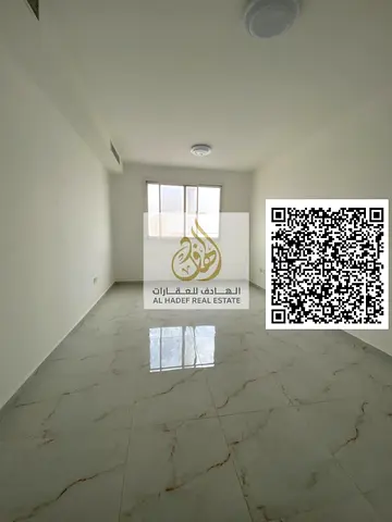 Apartment for rent in Al Jurf 3, independent unit, 1 bedroom + living room, 2 bathrooms, balcony, second occupancy. Opposite Woodlem Park School & beh