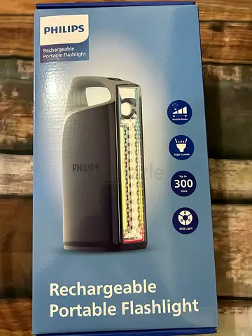Compact LED Rechargeable Work Light / Torch - Dual COB Strip
