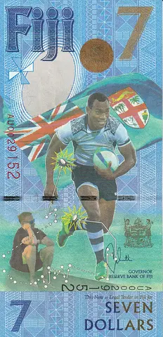FIJI 7 DOLLARS COMMEMORATIVE BANKNOTE 2017