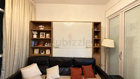 Murphy Bed with Built-in Shelves