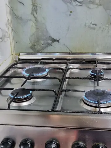 Stainless Steel 4-Burner Gas Hob - Good Working Condition