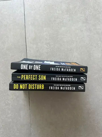 Set of 3 Freida McFadden Paperback Thrillers: One By One, The Perfect Son, Do Not Disturb