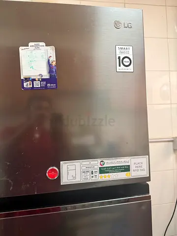 LG Stainless Steel Single Door Refrigerator - Good Condition