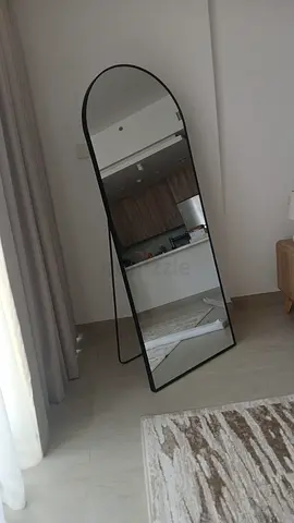 Brand new Full-Length Arched Floor Mirror with Black Frame