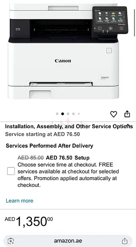 Canon multifunction laser printer - lightly used, ready to set up. Canon i-SENSYS MF651Cw 18ppm 3-in