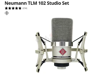 Neumann TLM 102 Studio Condenser Microphone with Shock Mount