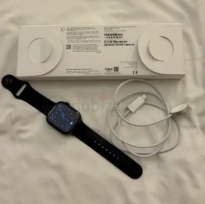 Apple Watch Series 11 46MM Slate Titanium Case With Black Sports Band S/M GPS+Cellular AppleCare+